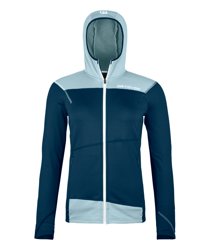 "FLEECE LIGHT HOODY W" - "deep ocean"
