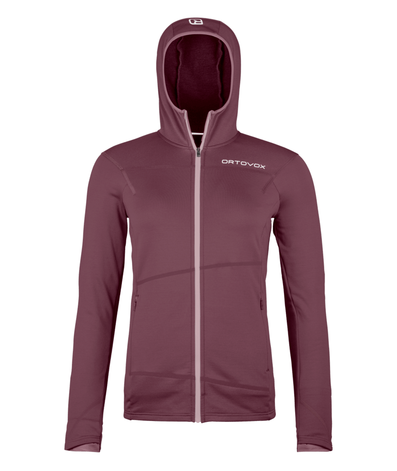 "FLEECE LIGHT HOODY W" - chestnut