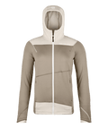 "FLEECE LIGHT HOODY W" - "grey sand"