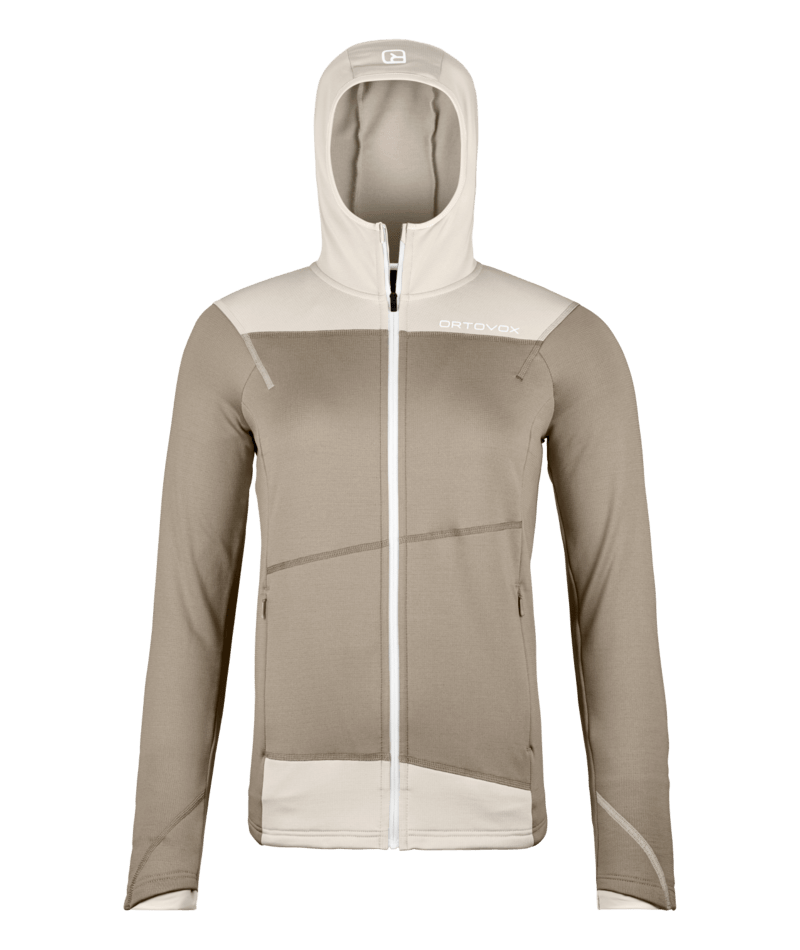 "FLEECE LIGHT HOODY W" - "grey sand"