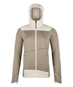 "FLEECE LIGHT HOODY W" - "grey sand"