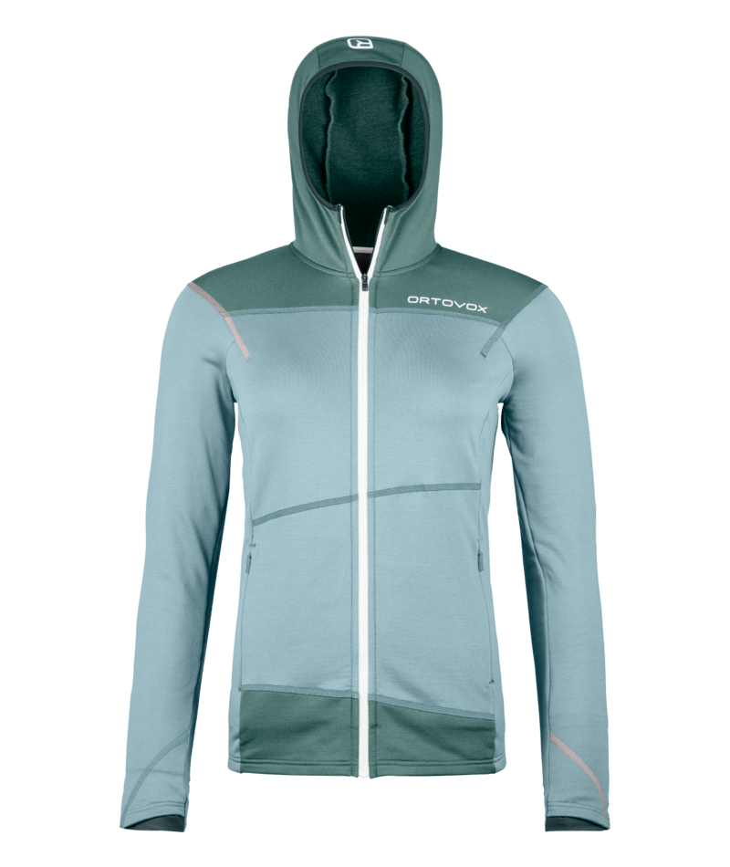 "FLEECE LIGHT HOODY W" - "glacier grey"
