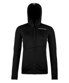 "FLEECE LIGHT HOODY W" - "black raven"