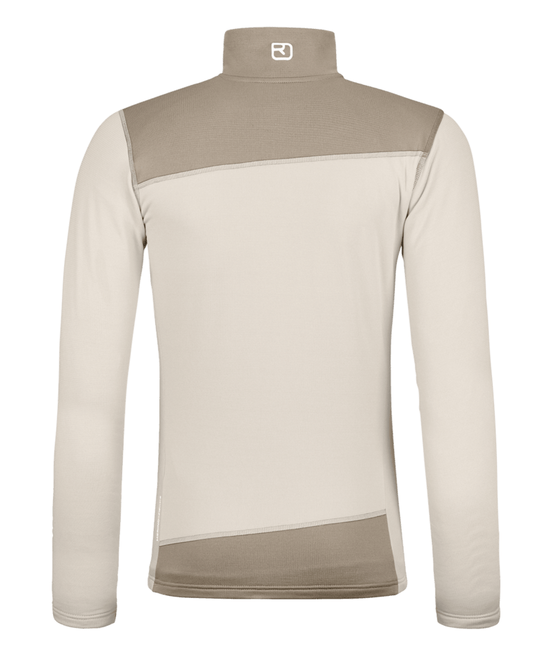"FLEECE LIGHT JACKET W" - "white chalk"