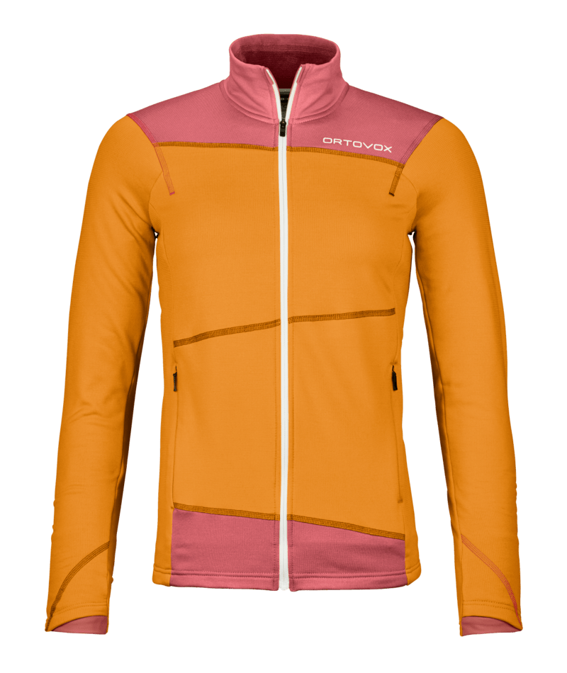 "FLEECE LIGHT JACKET W" - "autumn leaves"
