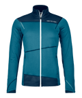 "FLEECE LIGHT JACKET W" - "mountain blue"