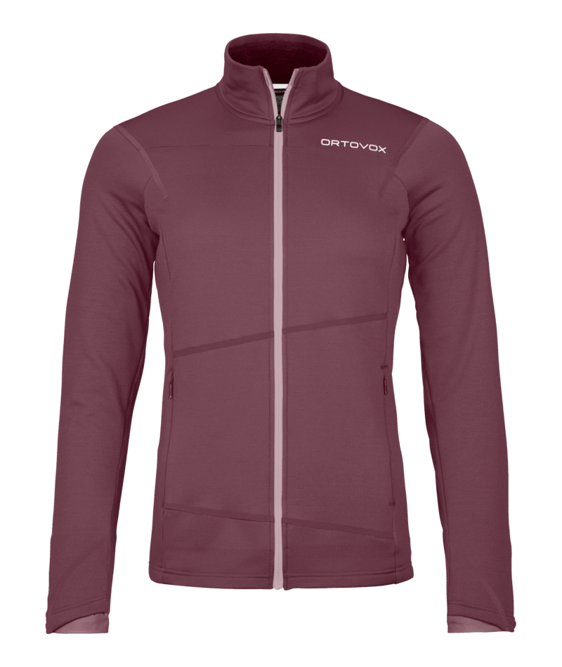 "FLEECE LIGHT JACKET W" - chestnut