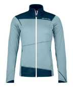 "FLEECE LIGHT JACKET W" - "glacier grey"