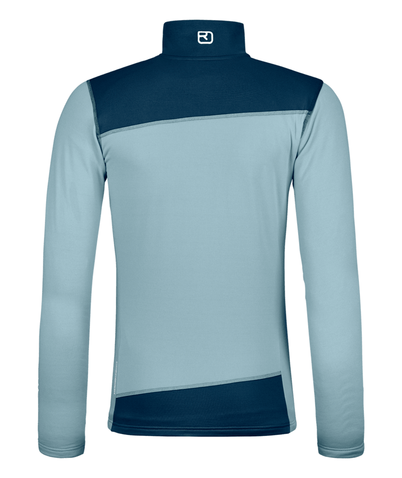 "FLEECE LIGHT JACKET W" - "glacier grey"