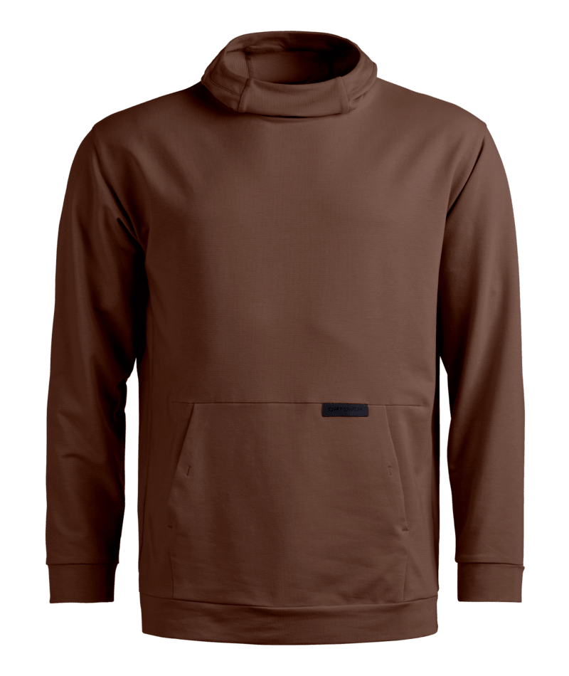 "AFFINITY HOODY M" - "dark chestnut"