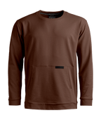 "AFFINITY CREW NECK M" - "dark chestnut"