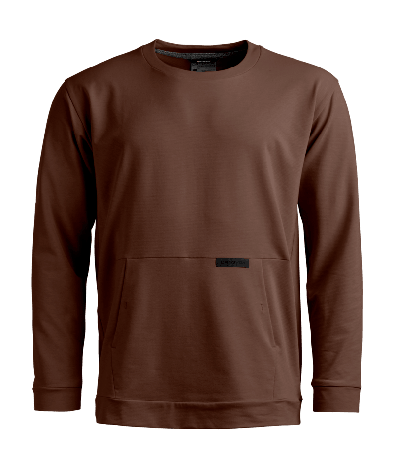 "AFFINITY CREW NECK M" - "dark chestnut"