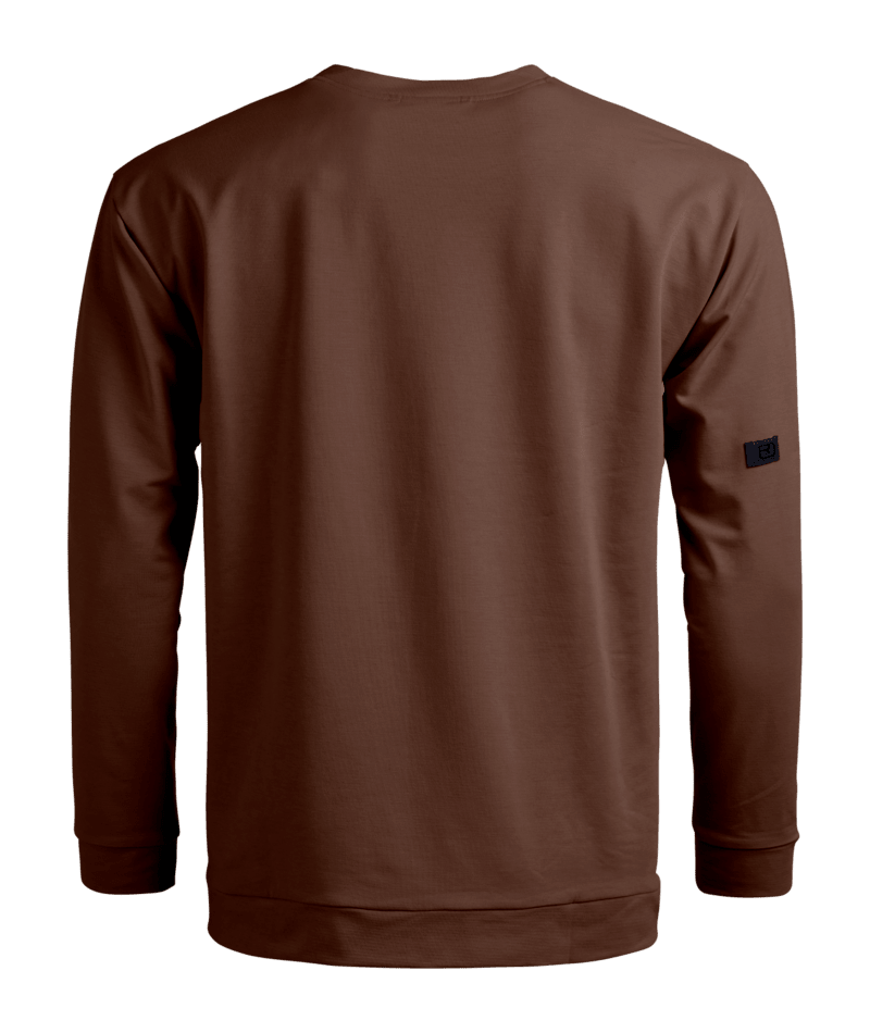 "AFFINITY CREW NECK M" - "dark chestnut"