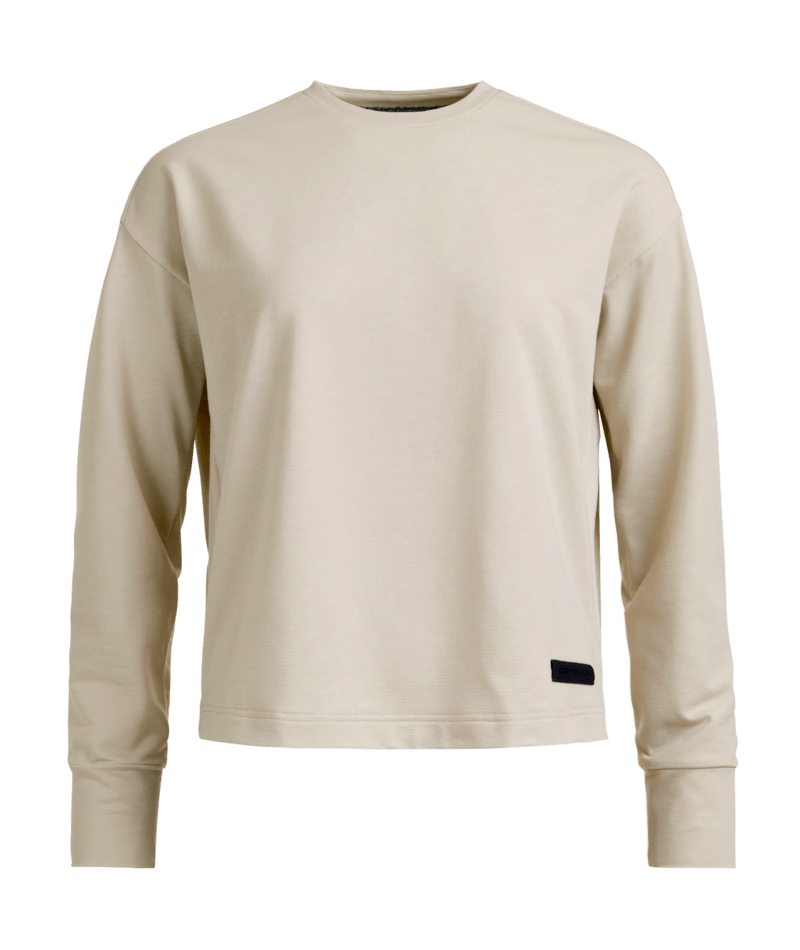 "AFFINITY CREW NECK W" - "white tea"