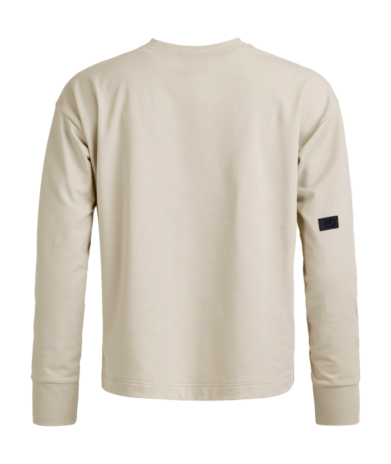 "AFFINITY CREW NECK W" - "white tea"