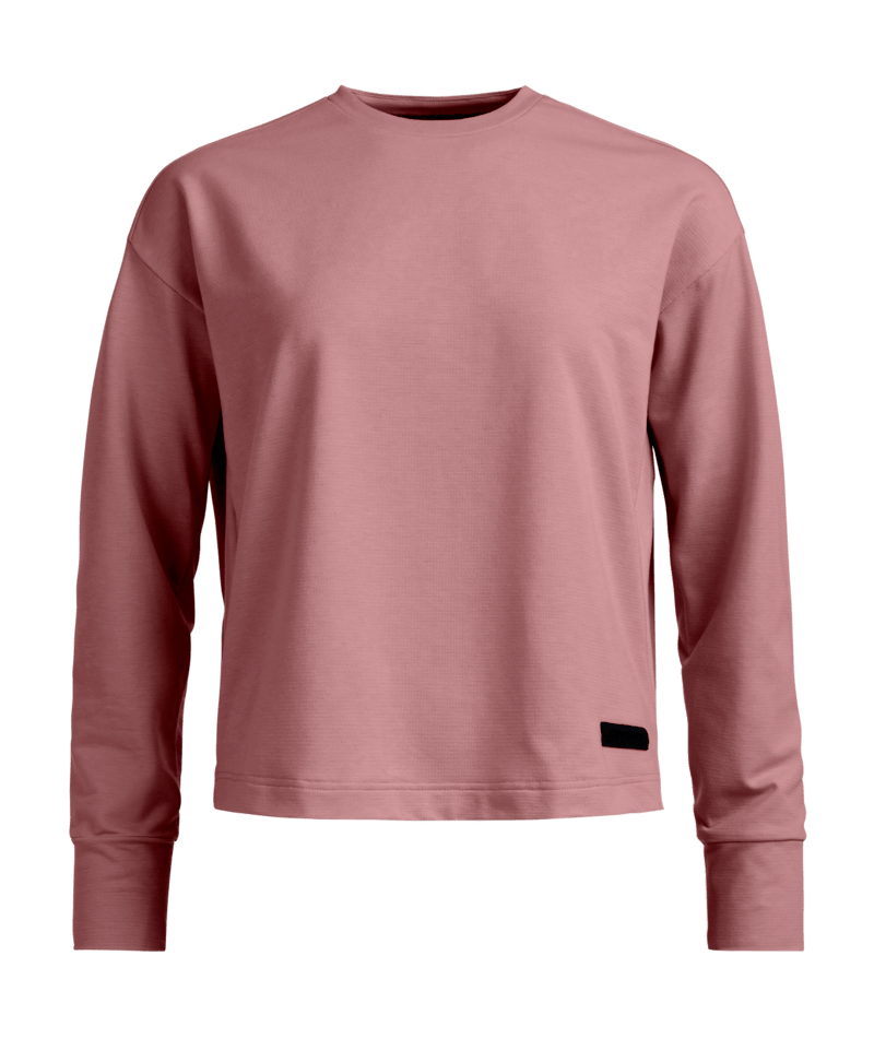 "AFFINITY CREW NECK W" - "dusk rose"