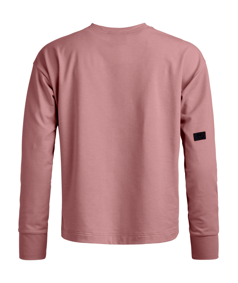 "AFFINITY CREW NECK W" - "dusk rose"