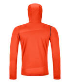 "FLEECE LIGHT HOODY M" - "hot orange"