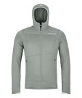 "FLEECE LIGHT HOODY M" - "green sage"