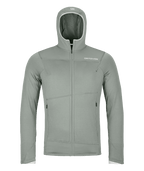"FLEECE LIGHT HOODY M" - "green sage"