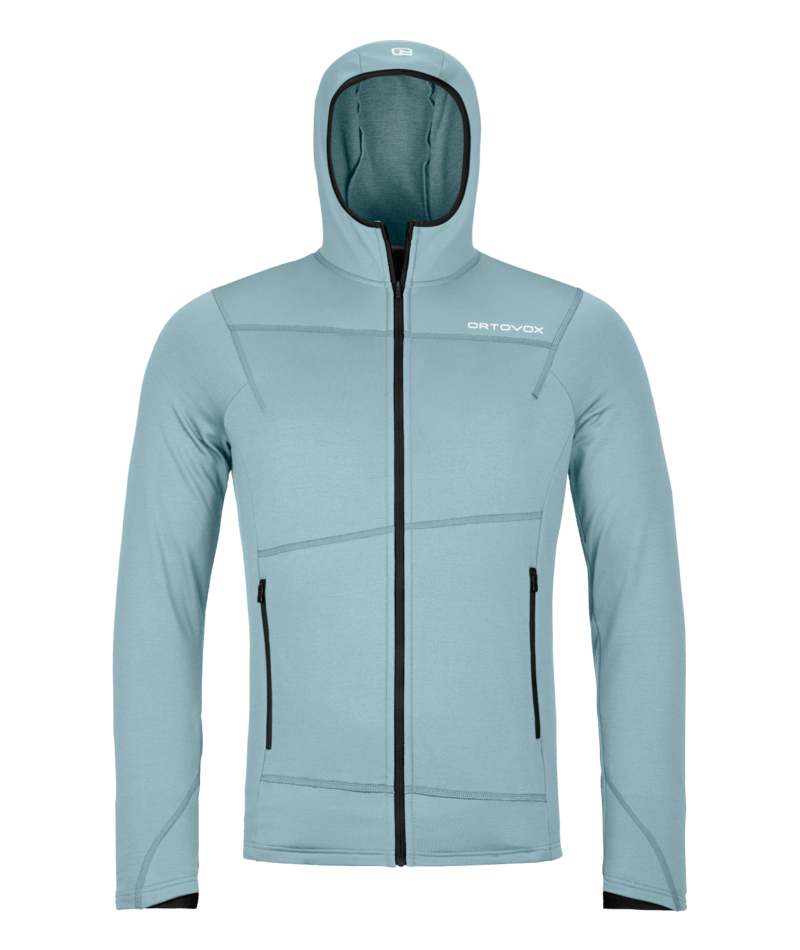 "FLEECE LIGHT HOODY M" - "glacier grey"
