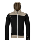"FLEECE LIGHT HOODY M" - "black raven"