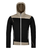 "FLEECE LIGHT HOODY M" - "black raven"