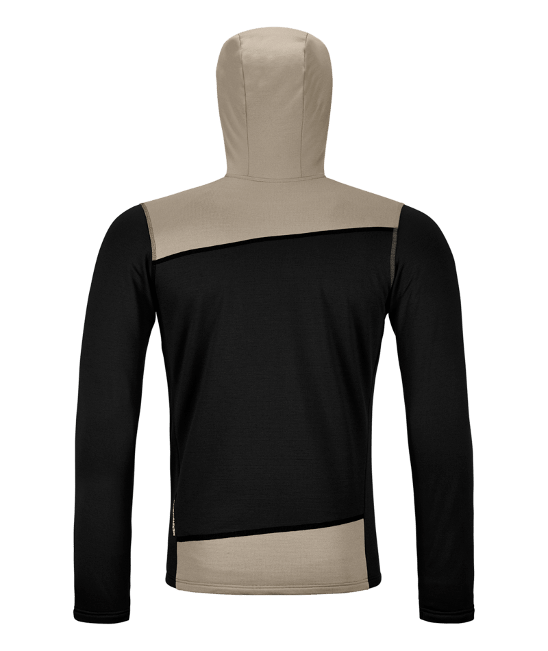 "FLEECE LIGHT HOODY M" - "black raven"