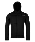 "FLEECE LIGHT HOODY M" - "black raven"
