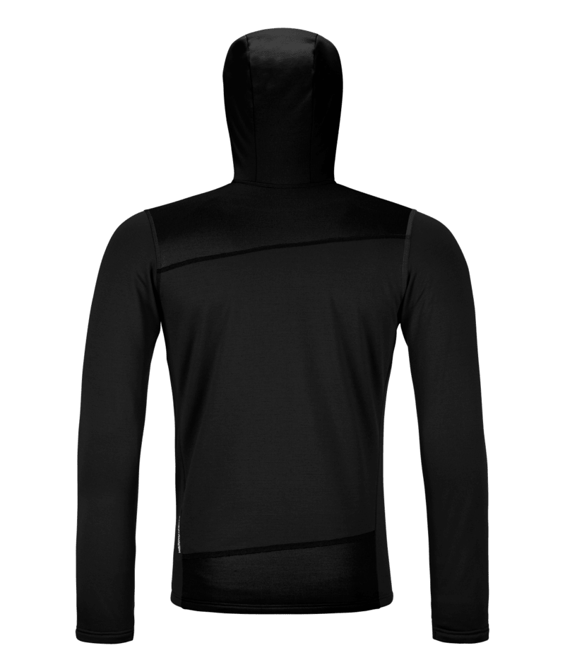 "FLEECE LIGHT HOODY M" - "black raven"