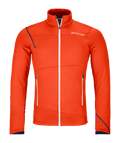 "FLEECE LIGHT JACKET M" - "hot orange"
