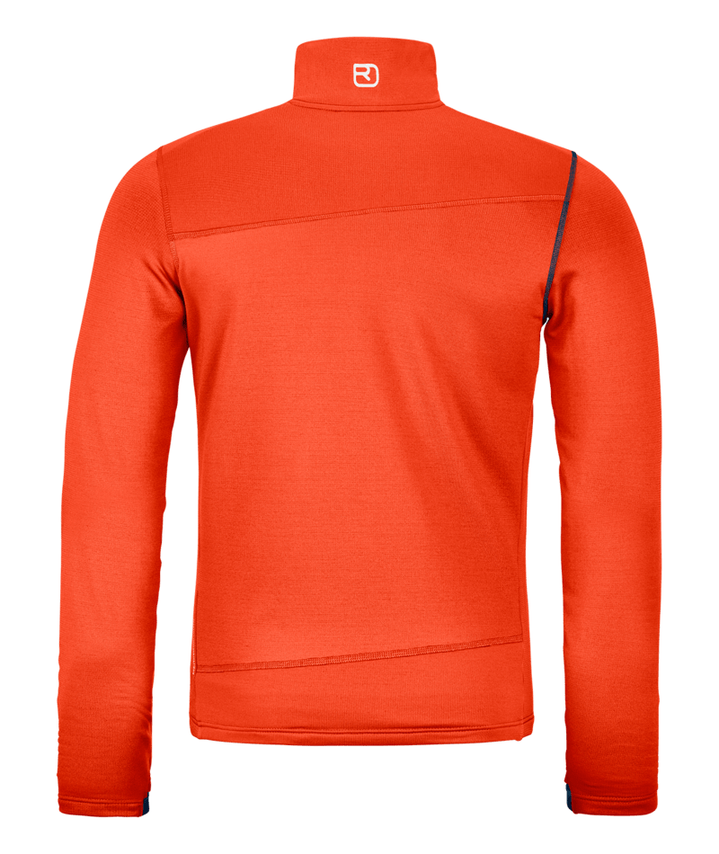 "FLEECE LIGHT JACKET M" - "hot orange"