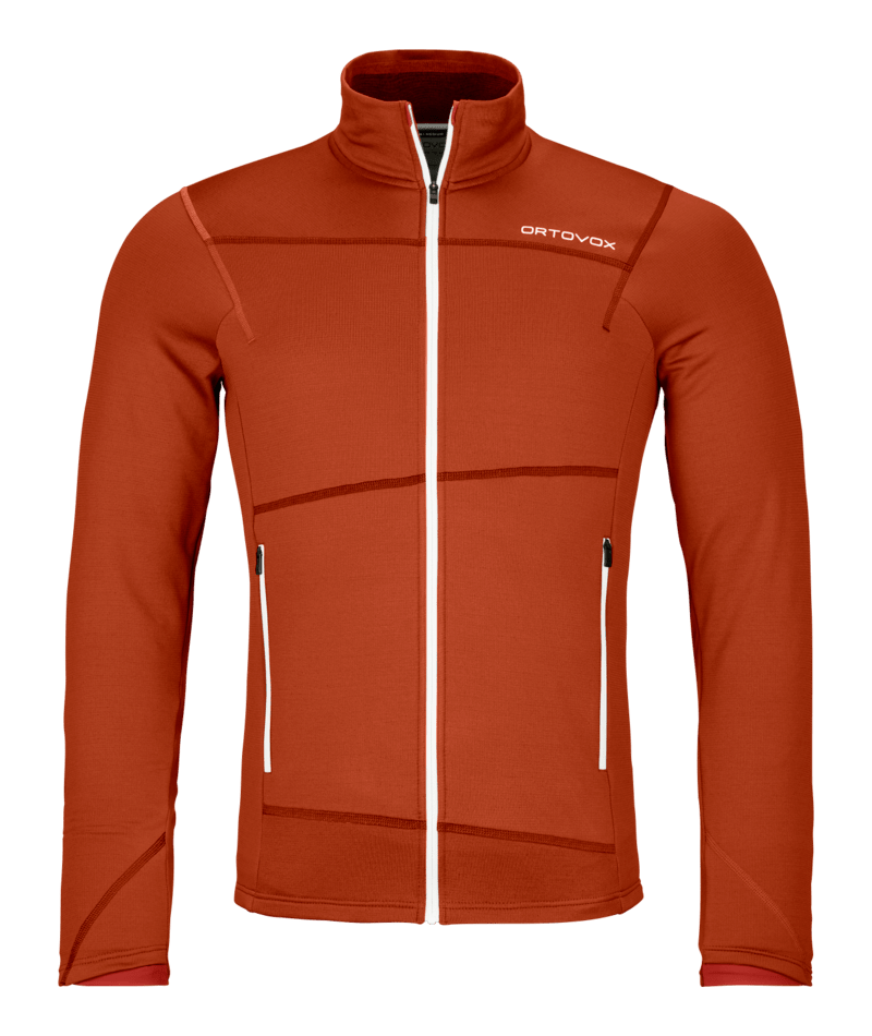 "FLEECE LIGHT JACKET M" - "clay orange"