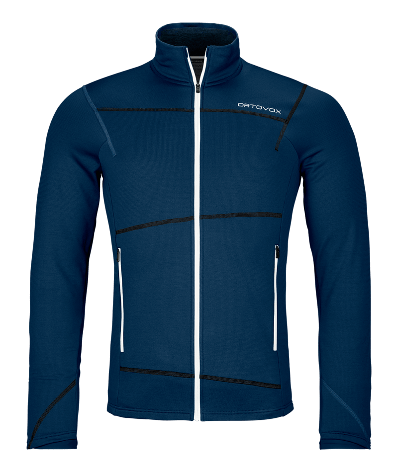 "FLEECE LIGHT JACKET M" - "deep ocean"