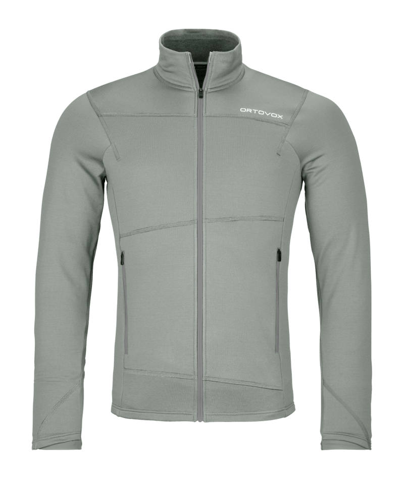 "FLEECE LIGHT JACKET M" - "green sage"