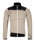 "FLEECE LIGHT JACKET M" - "grey sand"