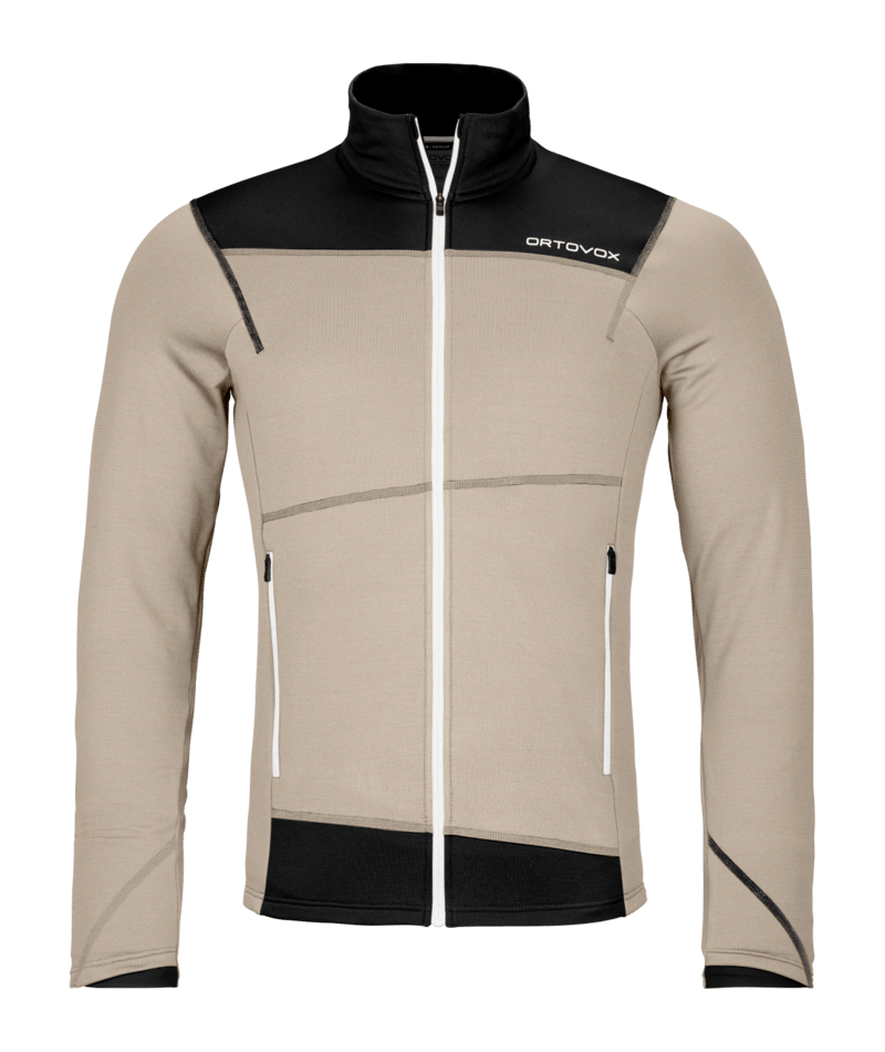 "FLEECE LIGHT JACKET M" - "grey sand"