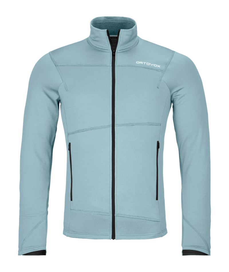 "FLEECE LIGHT JACKET M" - "glacier grey"