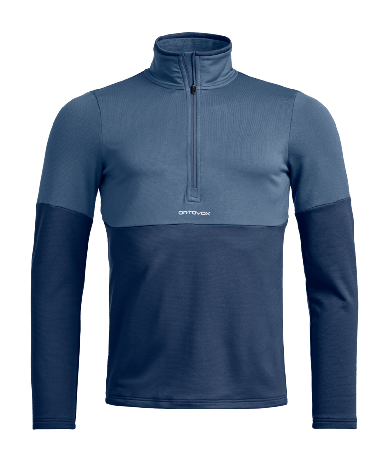 "FLEECE LIGHT ZIP NECK M" - "blue nunatak"