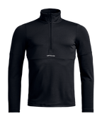 "FLEECE LIGHT ZIP NECK M" - "black raven"