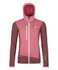 "FLEECE GRID HOODY W" - "mountain rose"