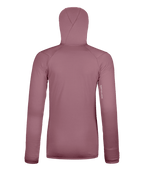"FLEECE GRID HOODY W" - "dusk rose"