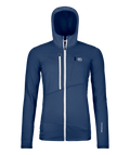 "FLEECE GRID HOODY W" - "blue nunatak"