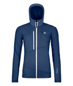 "FLEECE GRID HOODY W" - "blue nunatak"