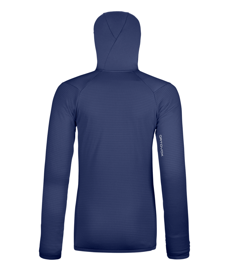 "FLEECE GRID HOODY W" - "blue nunatak"