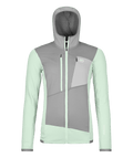 "FLEECE GRID HOODY W" - "green acid"