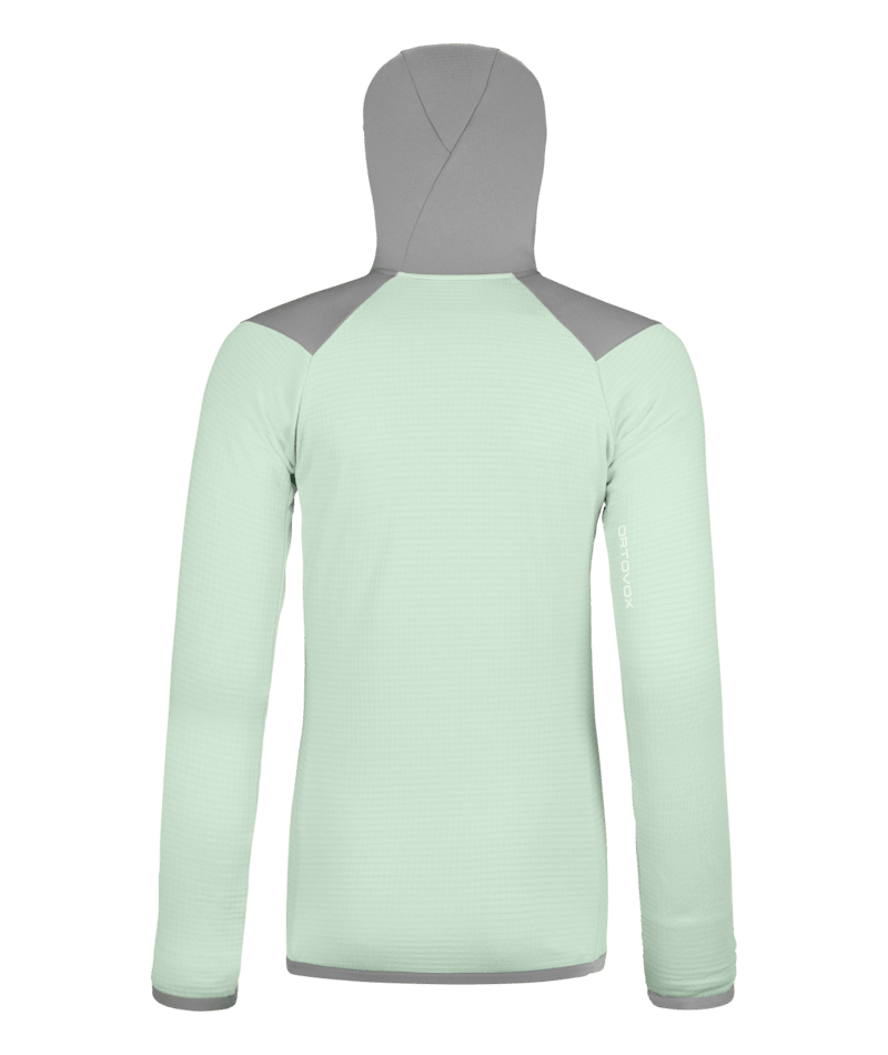 "FLEECE GRID HOODY W" - "green acid"
