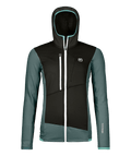 "FLEECE GRID HOODY W" - "dark arctic grey"