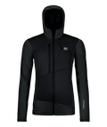 "FLEECE GRID HOODY W" - "black raven"