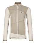 "FLEECE GRID JACKET W" - "white chalk"